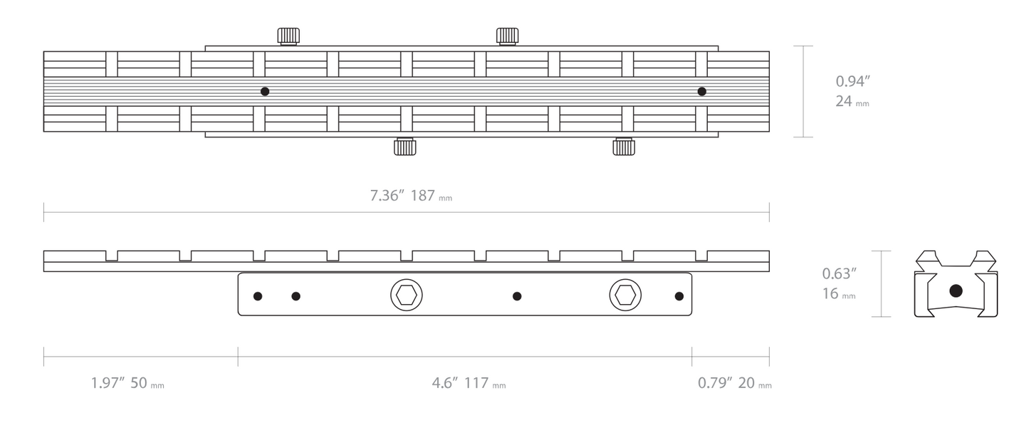 Hawke Adaptor Base - Dovetail Rifle to Weaver Extension with Elevation