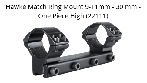 Hawke Match Ring Mount 9-11mm - 30 mm - One Piece