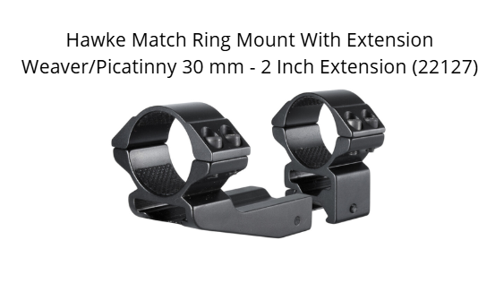Hawke Match Ring Mount With Extension Weaver/Picatinny 30 mm