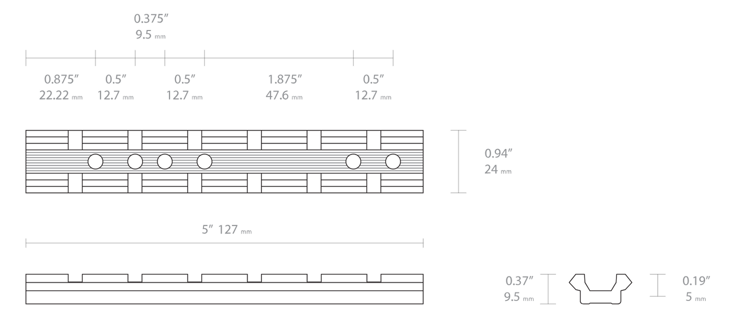 Hawke Universal Weaver Base - with M4 Screws