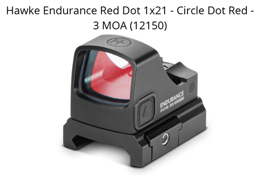 Hawke Endurance Red Dot 1x21 - Circle Dot Red - 3 MOA