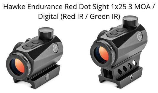 Hawke Endurance Red Dot Sight 1x25 3 MOA / Digital