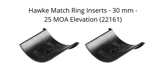 Hawke Match Ring Inserts - 30 mm - 25 MOA Elevation