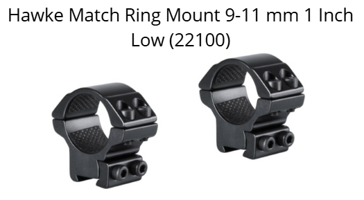 Hawke Match Ring Mount 9-11 mm 1 Inch