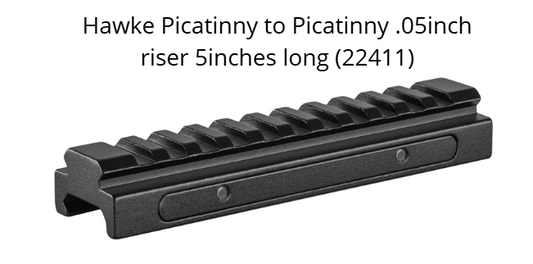 Hawke Picatinny to Picatinny .05inch riser, 5inches long