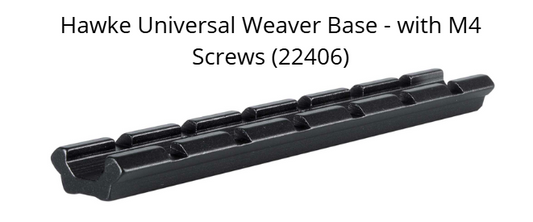 Hawke Universal Weaver Base - with M4 Screws