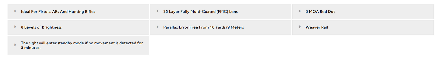 Hawke Vantage Red Dot 1x - Micro Dot - 3 MOA
