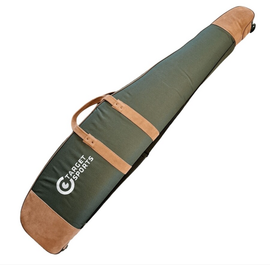 Target Sports Geweertas 122x27cm | Suede Cow Leather | Green